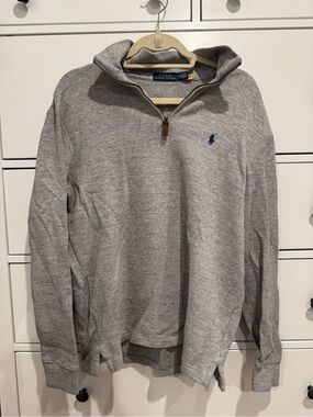 Authenticated Ralph Lauren Navy and Cream Long Sleeve Knit